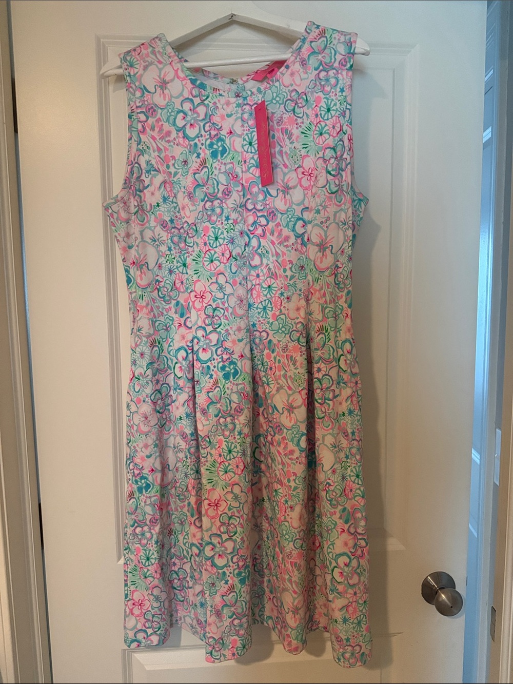 Lilly Pulitzer Sleeveless Kinsey Dress — Resort White Love Bug XL NWT